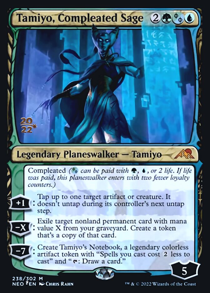 Tamiyo, Compleated Sage [Kamigawa: Neon Dynasty Prerelease Promos] | Gaming Infinity