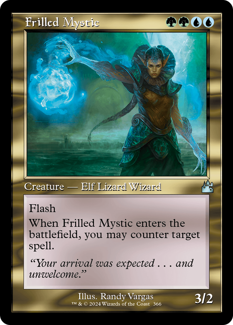 Frilled Mystic (Retro Frame) [Ravnica Remastered] | Gaming Infinity