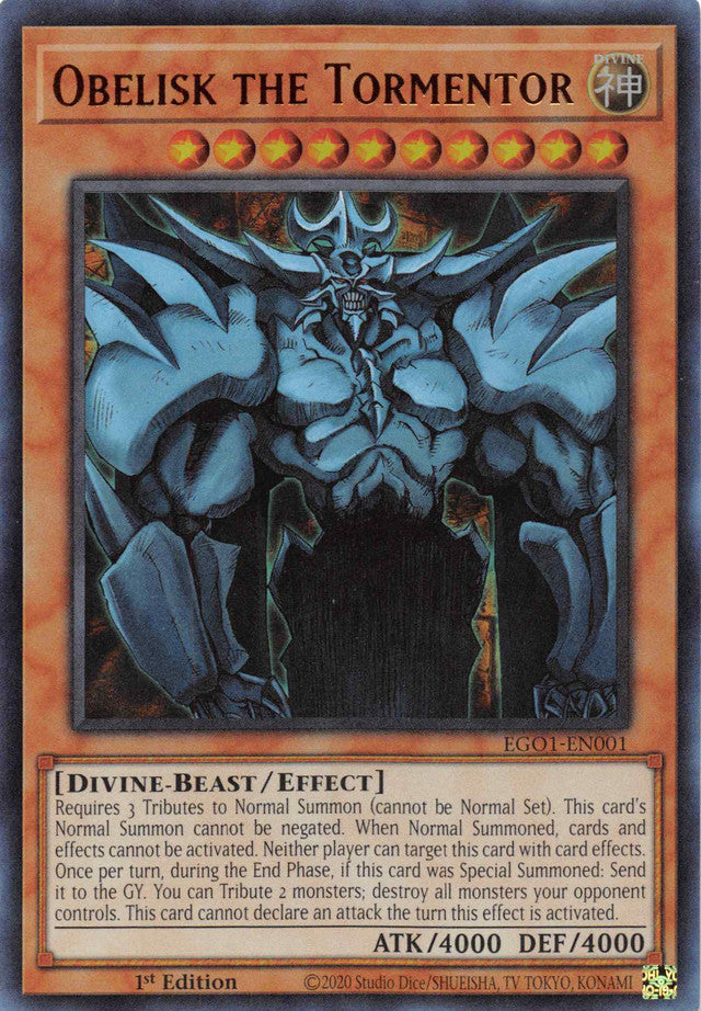 Obelisk the Tormentor [EGO1-EN001] Ultra Rare | Gaming Infinity