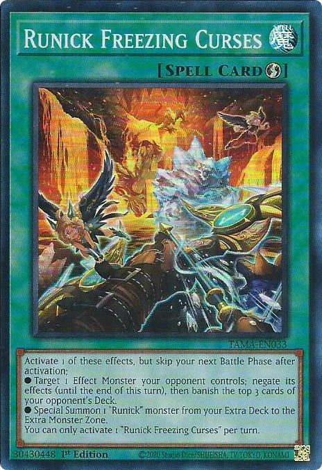 Runick Freezing Curses [TAMA-EN033] Super Rare | Gaming Infinity