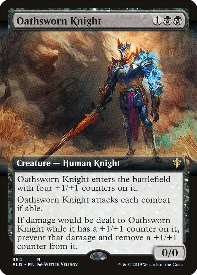 Oathsworn Knight (Extended Art) [Throne of Eldraine] | Gaming Infinity