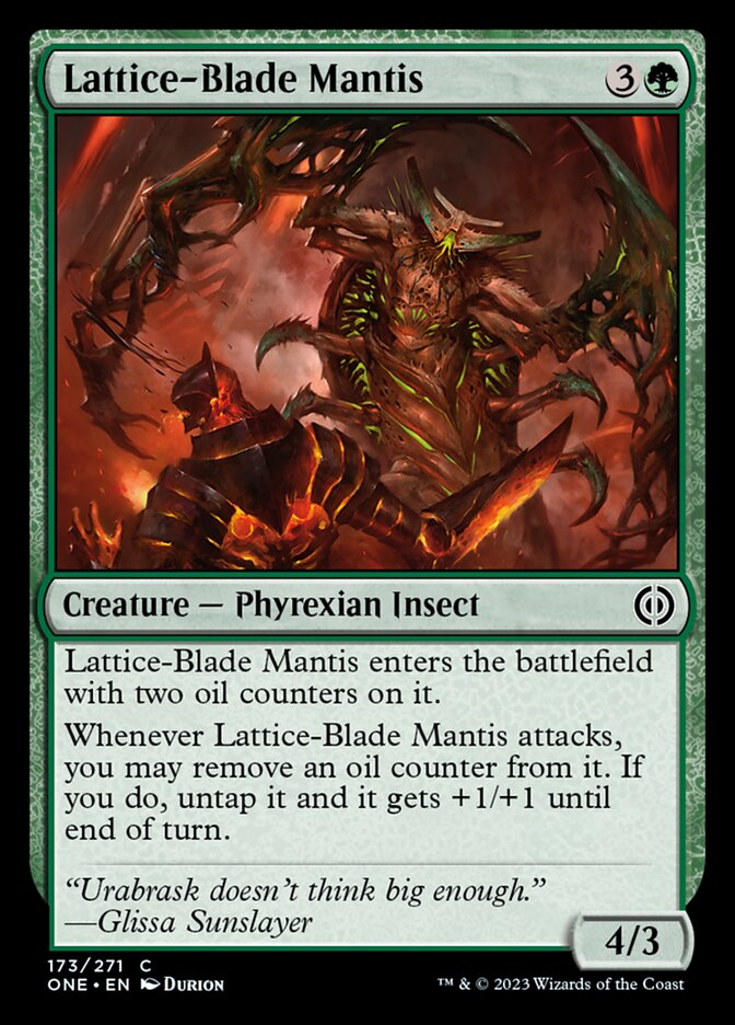 Lattice-Blade Mantis [Phyrexia: All Will Be One] | Gaming Infinity