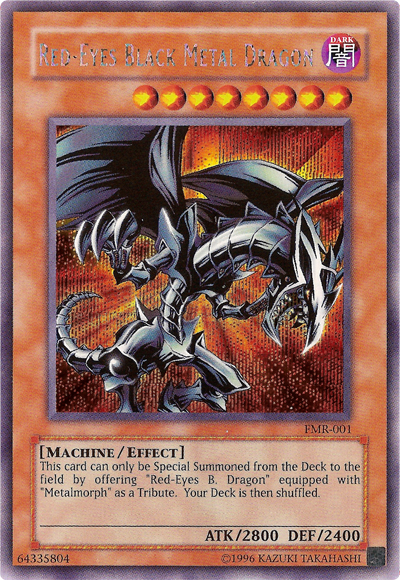 Red-Eyes Black Metal Dragon (Forbidden Memories) [FMR-001] Prismatic Secret Rare | Gaming Infinity