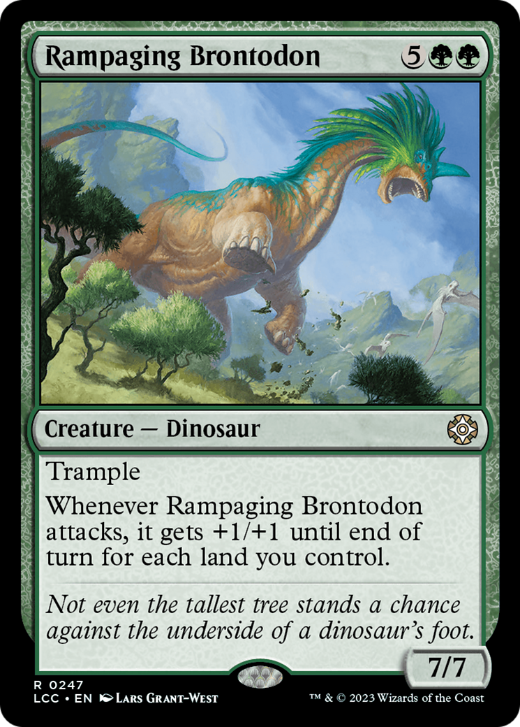 Rampaging Brontodon [The Lost Caverns of Ixalan Commander] | Gaming Infinity