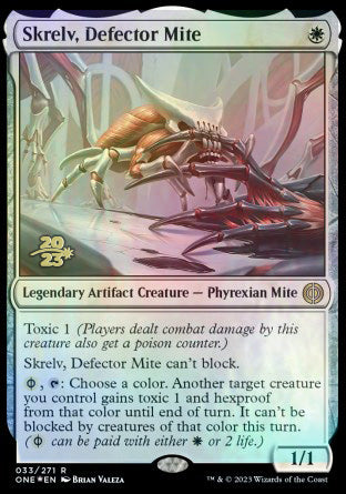 Skrelv, Defector Mite [Phyrexia: All Will Be One Prerelease Promos] | Gaming Infinity