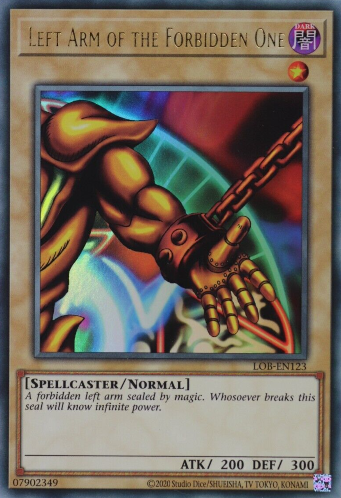 Left Arm of the Forbidden One (25th Anniversary) [LOB-EN123] Ultra Rare | Gaming Infinity