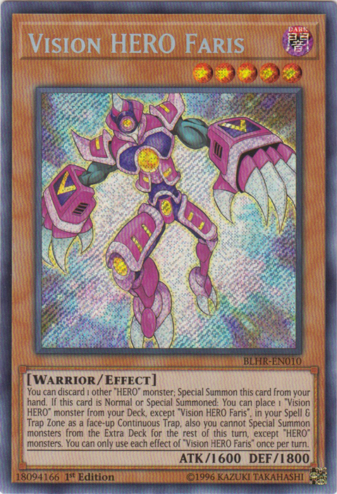 Vision HERO Faris [BLHR-EN010] Secret Rare | Gaming Infinity