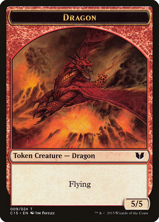 Dragon // Dragon Double-Sided Token [Commander 2015 Tokens] | Gaming Infinity