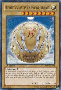 Hieratic Seal of the Sun Dragon Overlord [Galactic Overlord] [GAOV-EN002] | Gaming Infinity