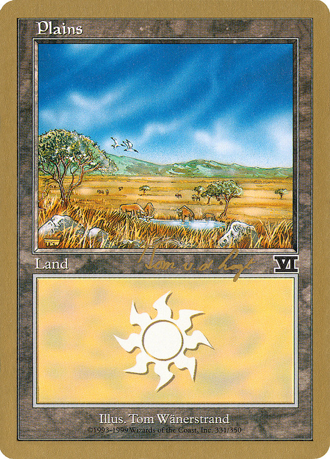 Plains (tvdl331) (Tom van de Logt) [World Championship Decks 2000] | Gaming Infinity