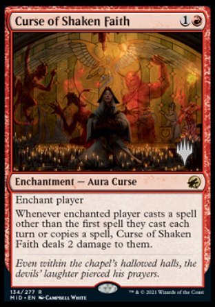 Curse of Shaken Faith (Promo Pack) [Innistrad: Midnight Hunt Promos] | Gaming Infinity