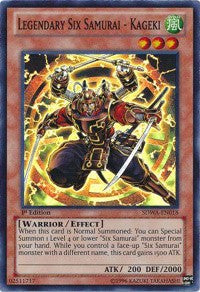 Legendary Six Samurai - Kageki [Structure Deck: Samurai Warlords] [SDWA-EN018] | Gaming Infinity