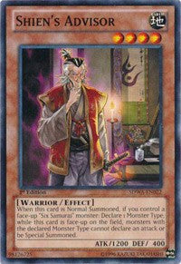 Shien's Advisor [Structure Deck: Samurai Warlords] [SDWA-EN022] | Gaming Infinity