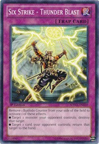 Six Strike - Thunder Blast [Structure Deck: Samurai Warlords] [SDWA-EN039] | Gaming Infinity