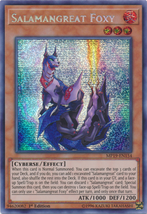 Salamangreat Foxy [MP19-EN154] Prismatic Secret Rare | Gaming Infinity