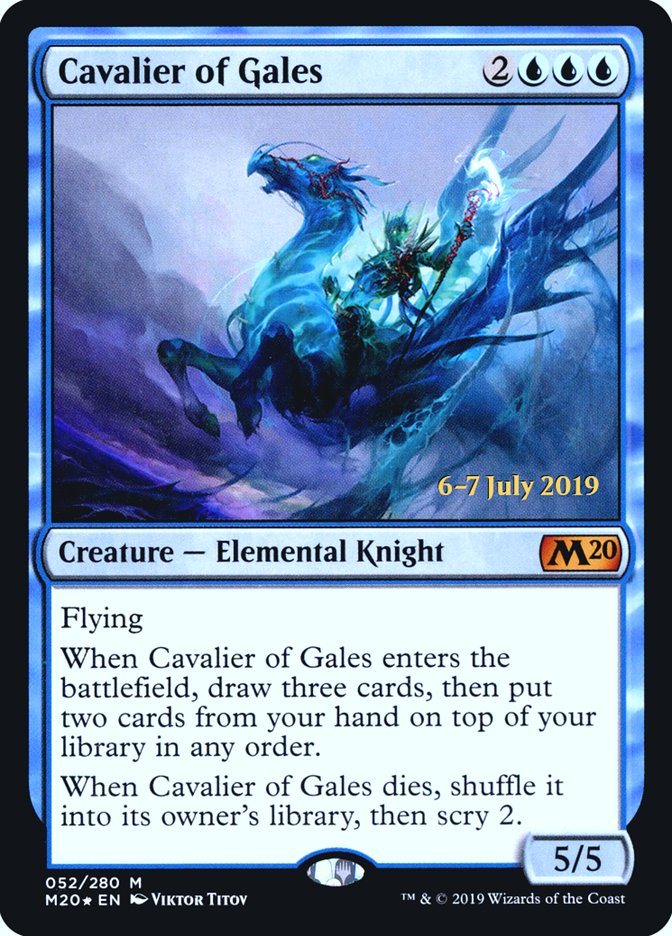 Cavalier of Gales  [Core Set 2020 Prerelease Promos] | Gaming Infinity