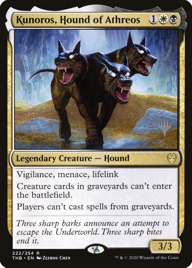 Kunoros, Hound of Athreos (Promo Pack) [Theros Beyond Death Promos] | Gaming Infinity