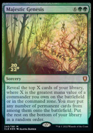 Majestic Genesis [Commander Legends: Battle for Baldur's Gate Prerelease Promos] | Gaming Infinity