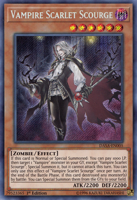 Vampire Scarlet Scourge [DASA-EN005] Secret Rare | Gaming Infinity