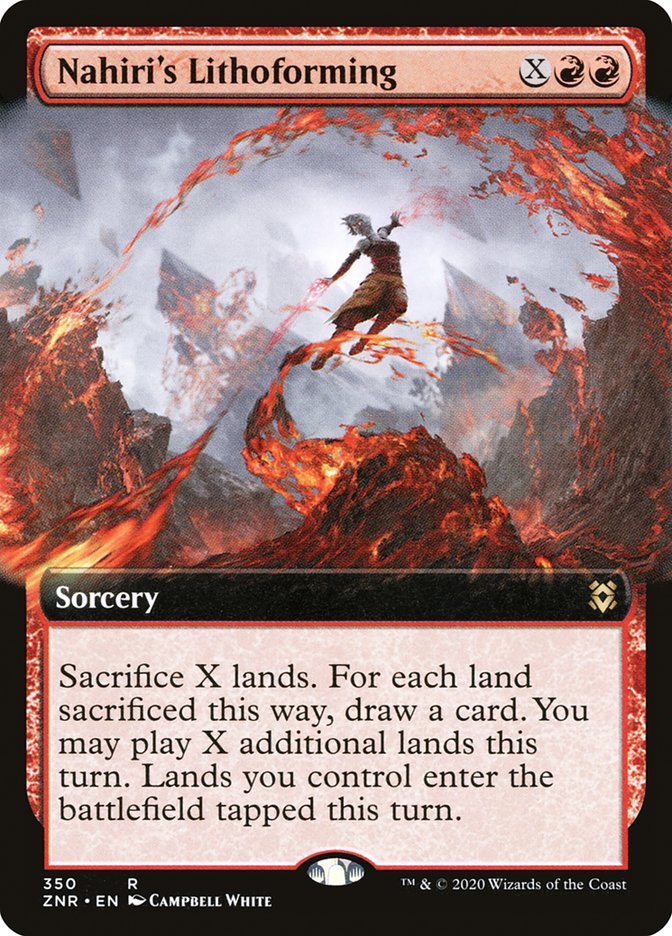 Nahiri's Lithoforming (Extended Art) [Zendikar Rising] | Gaming Infinity