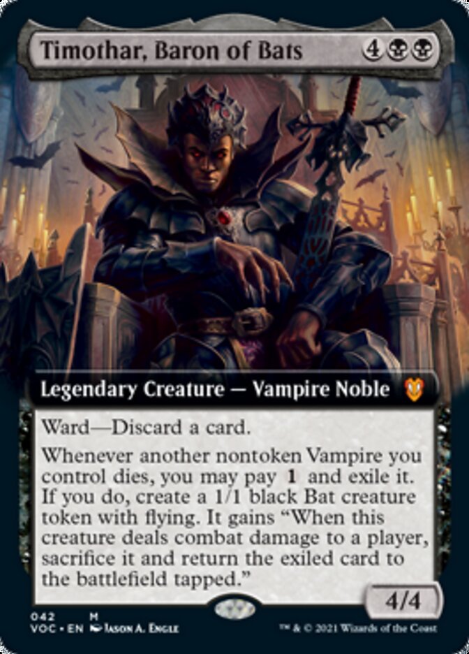 Timothar, Baron of Bats (Extended) [Innistrad: Crimson Vow Commander] | Gaming Infinity