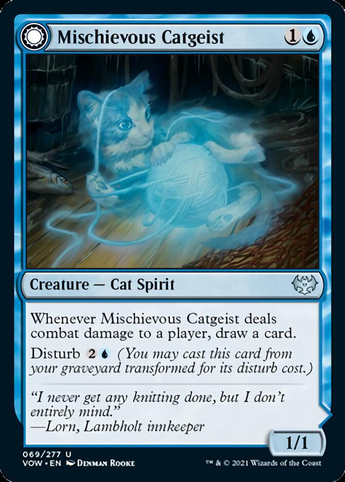 Mischievous Catgeist // Catlike Curiosity [Innistrad: Crimson Vow] | Gaming Infinity