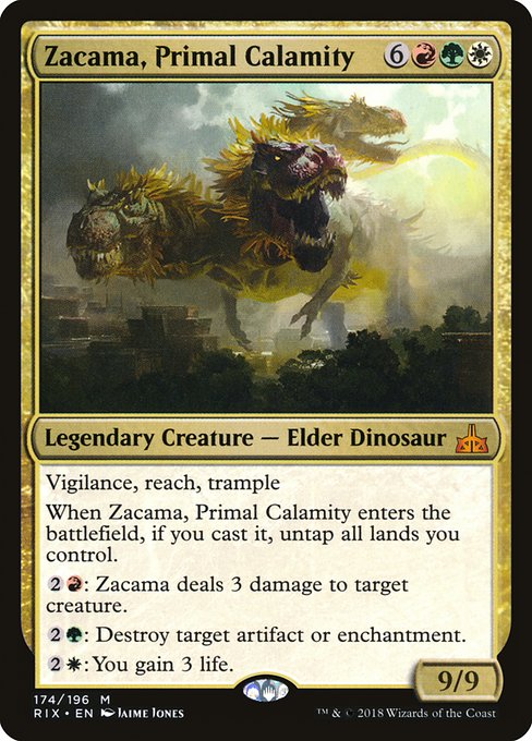 Zacama, Primal Calamity [Rivals of Ixalan] | Gaming Infinity