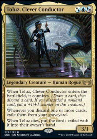 Toluz, Clever Conductor (Promo Pack) [Streets of New Capenna Promos] | Gaming Infinity