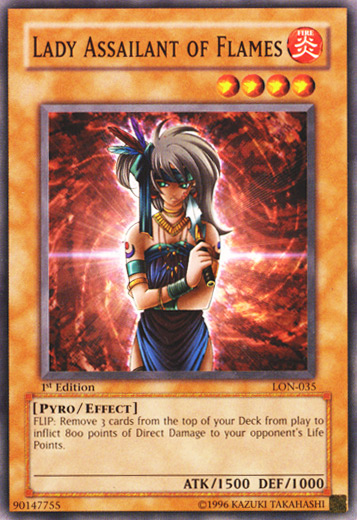 Lady Assailant of Flames [LON-035] Common | Gaming Infinity