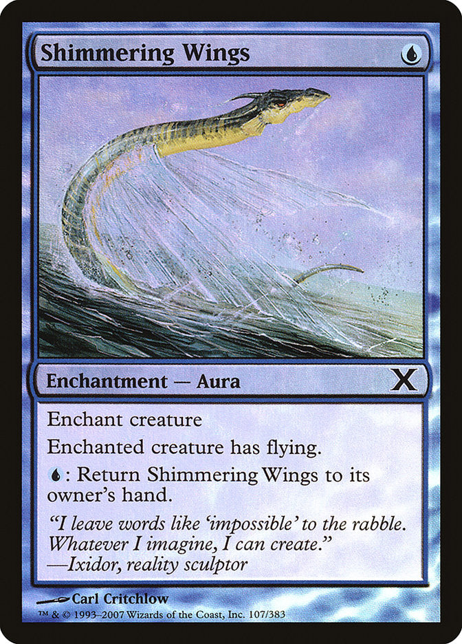Shimmering Wings (Premium Foil) [Tenth Edition] | Gaming Infinity