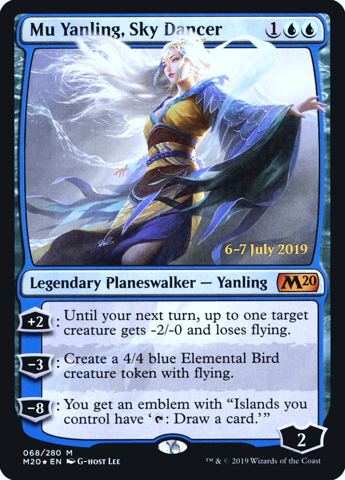 Mu Yanling, Sky Dancer  [Core Set 2020 Prerelease Promos] | Gaming Infinity