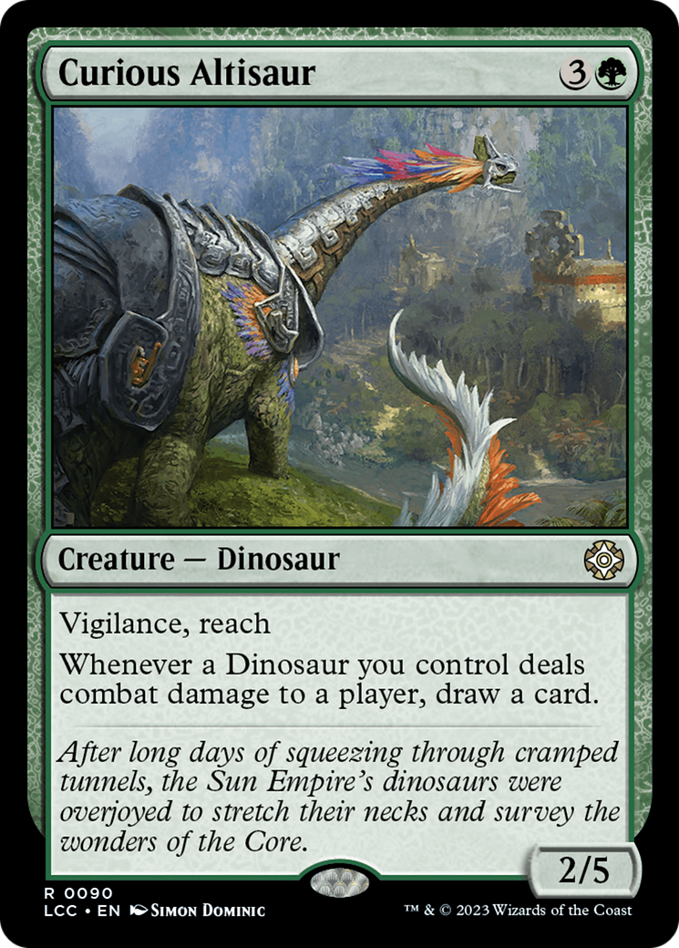 Curious Altisaur [The Lost Caverns of Ixalan Commander] | Gaming Infinity