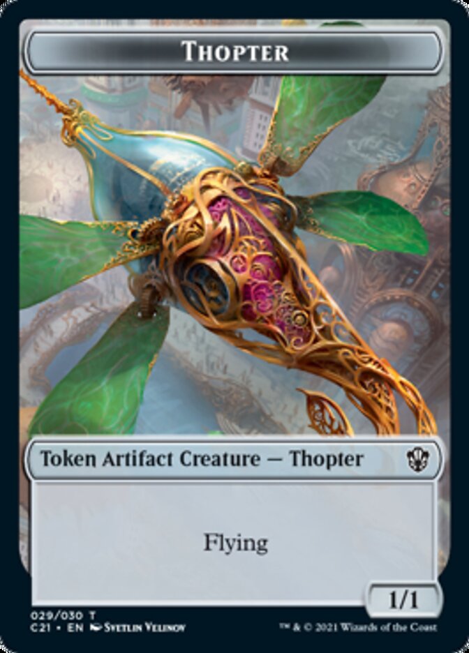 Golem (026) // Thopter Token [Commander 2021 Tokens] | Gaming Infinity