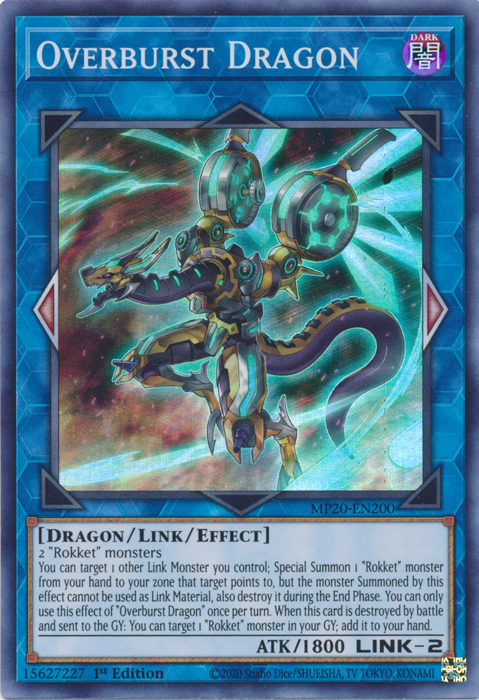 Overburst Dragon [MP20-EN200] Super Rare | Gaming Infinity