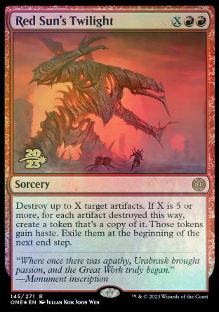 Red Sun's Twilight [Phyrexia: All Will Be One Prerelease Promos] | Gaming Infinity
