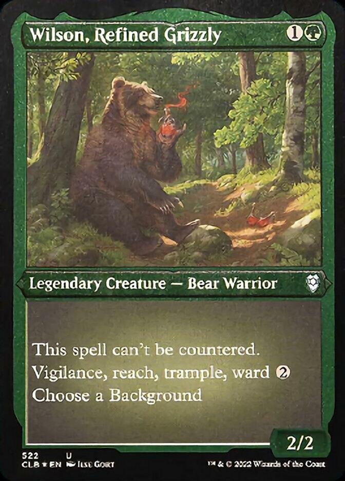 Wilson, Refined Grizzly (Foil Etched) [Commander Legends: Battle for Baldur's Gate] | Gaming Infinity