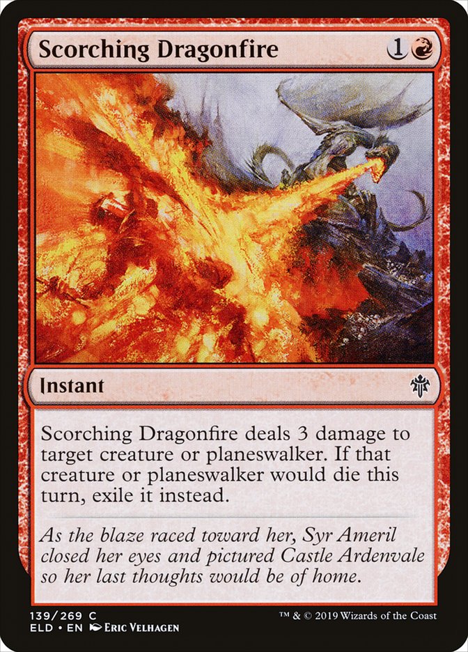Scorching Dragonfire [Throne of Eldraine] | Gaming Infinity