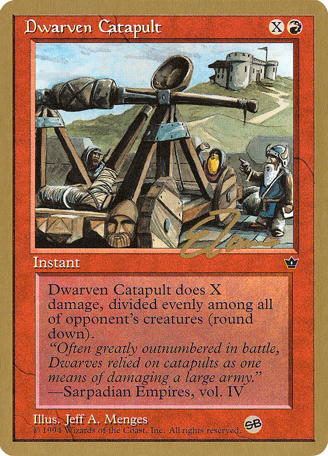 Dwarven Catapult (Eric Tam) (SB) [Pro Tour Collector Set] | Gaming Infinity