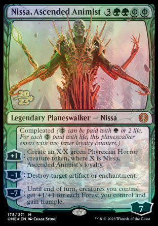 Nissa, Ascended Animist [Phyrexia: All Will Be One Prerelease Promos] | Gaming Infinity