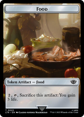 Smaug // Food (0023) Double-Sided Token (Surge Foil) [The Lord of the Rings: Tales of Middle-Earth Tokens] | Gaming Infinity