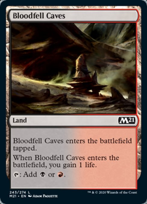 Bloodfell Caves [Core Set 2021] | Gaming Infinity