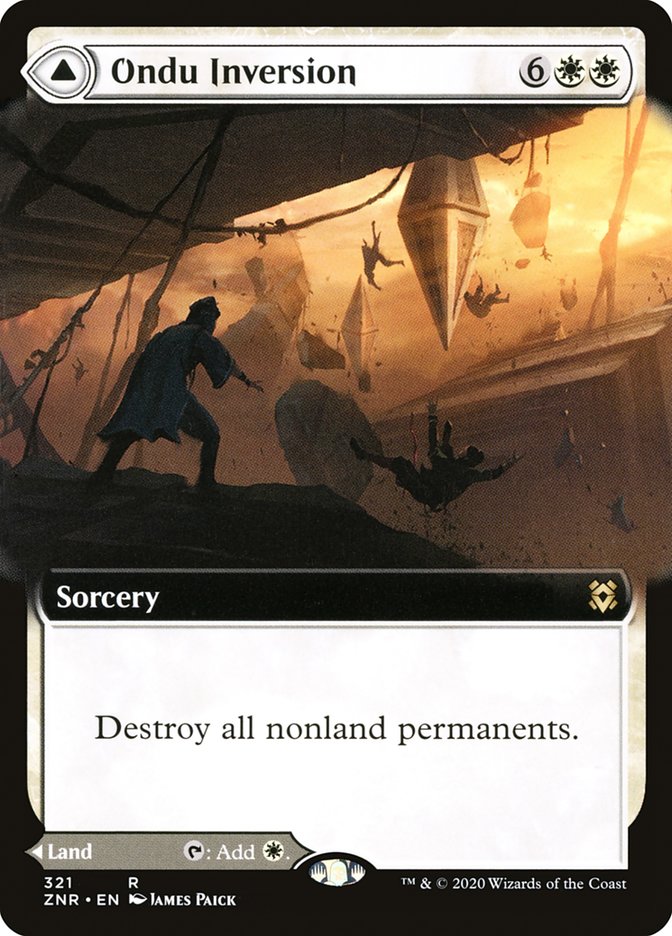 Ondu Inversion // Ondu Skyruins (Extended Art) [Zendikar Rising] | Gaming Infinity