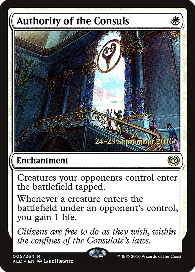 Authority of the Consuls  [Kaladesh Prerelease Promos] | Gaming Infinity