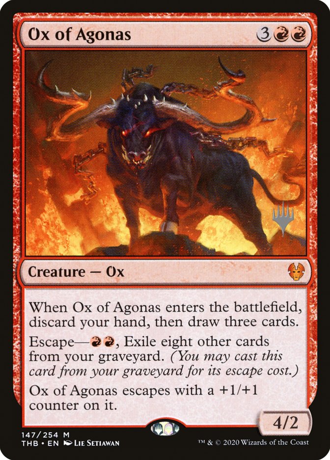 Ox of Agonas (Promo Pack) [Theros Beyond Death Promos] | Gaming Infinity