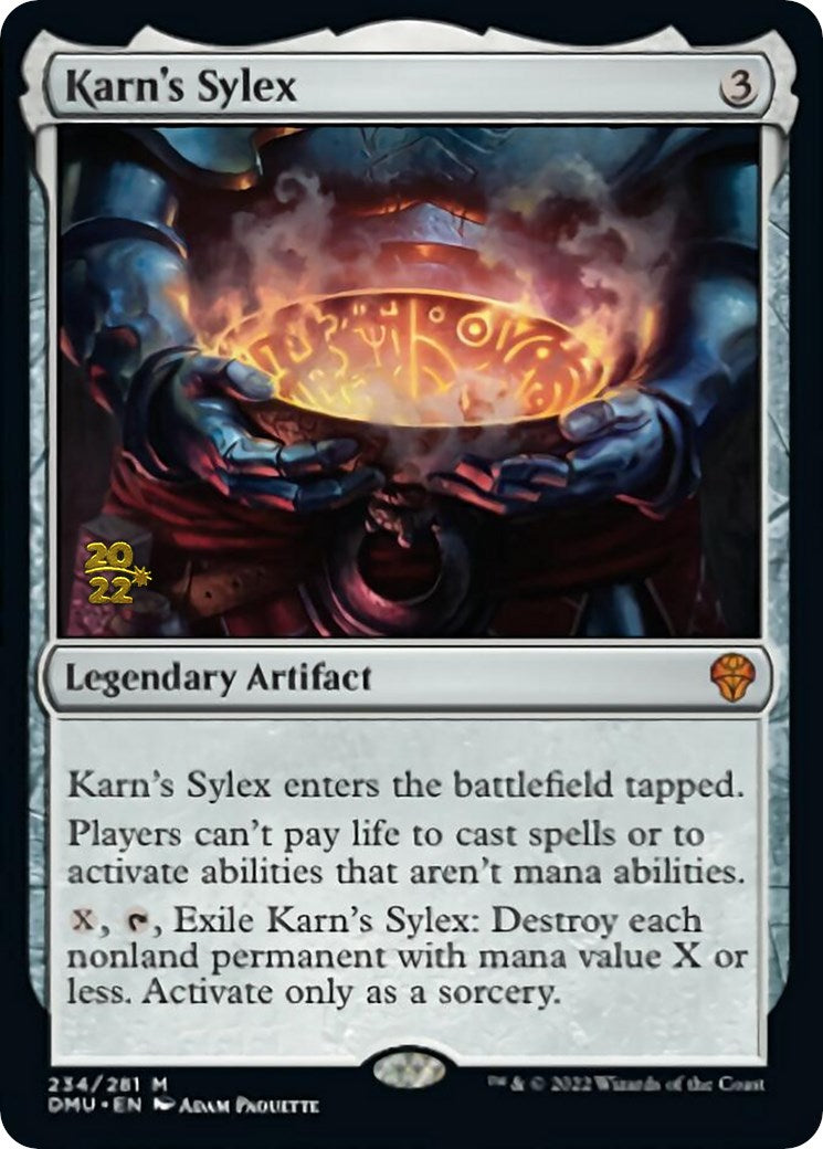 Karn's Sylex [Dominaria United Prerelease Promos] | Gaming Infinity