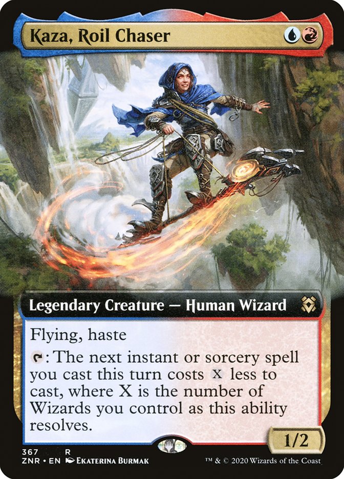 Kaza, Roil Chaser (Extended Art) [Zendikar Rising] | Gaming Infinity