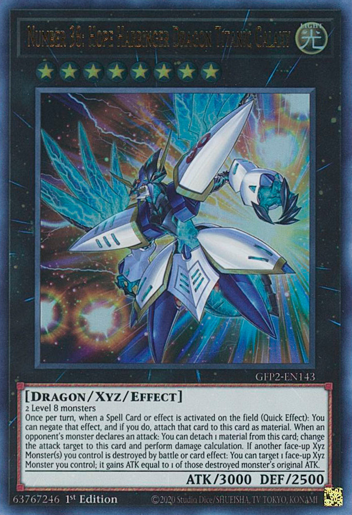 Number 38: Hope Harbinger Dragon Titanic Galaxy [GFP2-EN143] Ultra Rare | Gaming Infinity