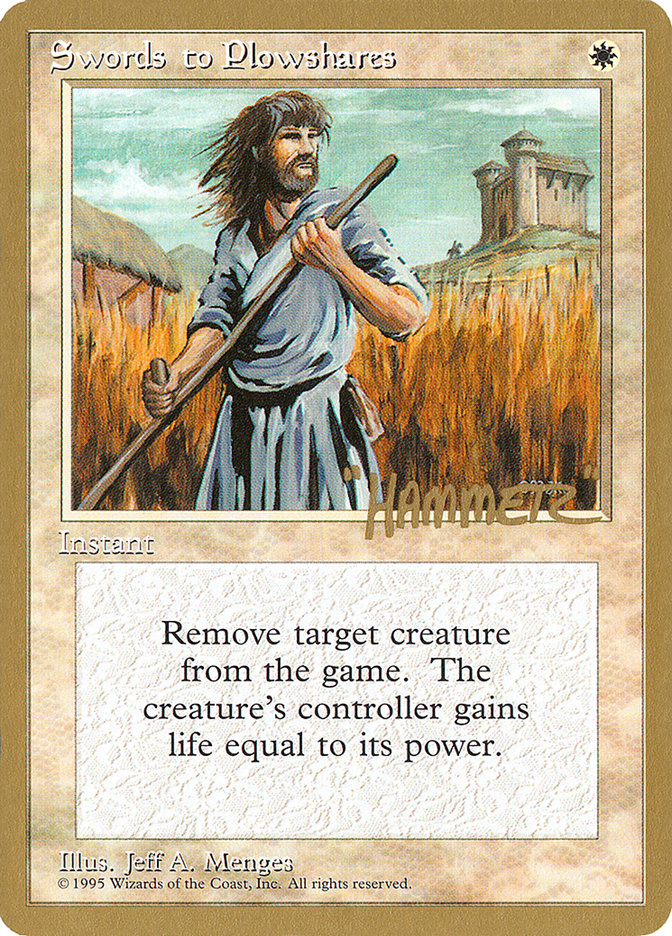 Swords to Plowshares (Shawn "Hammer" Regnier) [Pro Tour Collector Set] | Gaming Infinity