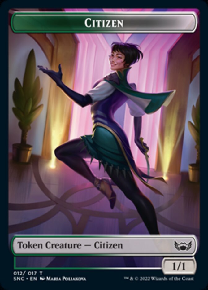 Cat // Citizen Double-sided Token [Streets of New Capenna Tokens] | Gaming Infinity