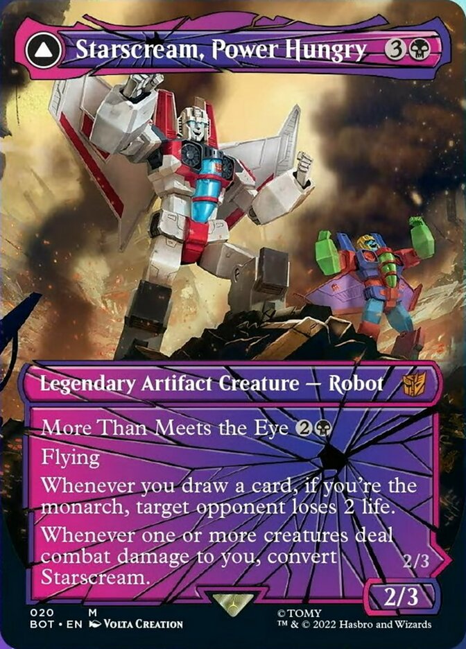 Starscream, Power Hungry // Starscream, Seeker Leader (Shattered Glass) [Universes Beyond: Transformers] | Gaming Infinity